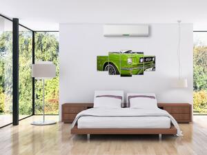 Zelené auto - obraz (Obraz 150x70cm)
