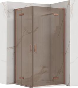 Sprchovací Kút Rea Hugo Double 80X80 Brush Copper