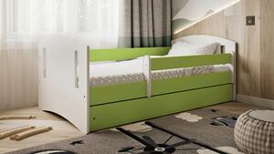 POSTEĽ PRE DETI A MLÁDEŽ 80/140 cm, zelená, biela MID.YOU - Detské izby, Online Only