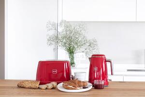 Novis Toaster T2 (červený) + mriežka na zapekanie pečiva ZADARMO
