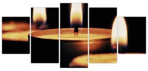 Horiace sviečky - obraz (Obraz 150x70cm)