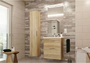 Mereo, Vigo, kúpeľňová skrinka s keramickým umývadlom 81x40x72 cm, biela, MER-CN312