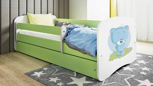 POSTEĽ PRE DETI A MLÁDEŽ 80/160 cm, zelená, biela MID.YOU - Detské izby, Online Only