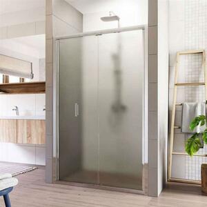 Mereo Lima, zalamovacie sprchové dvere 90x190 cm, chróm ALU, 6mm Point sklo, MER-CK80122K