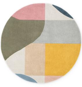 Koberec Ted Baker Westminster Curzon krémový / viacfarebný kruh
