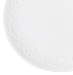 Dezertný tanier SYLIA biely s ornamentom SS23 844015