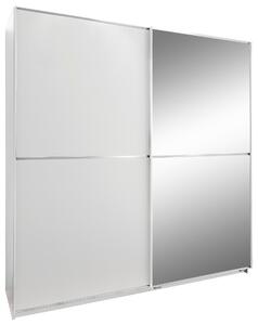 SKRIŇA S POSUVNÝMI DVERAMI, biela, 135/198/64 cm MID.YOU - Skrine, Online Only