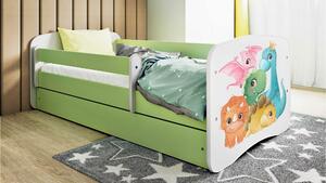 POSTEĽ PRE DETI A MLÁDEŽ 80/160 cm, zelená, biela MID.YOU - Detské izby, Online Only