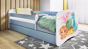 POSTEĽ PRE DETI A MLÁDEŽ 80/160 cm, modrá, biela MID.YOU - Detské izby, Online Only