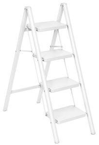 Skladacie schodíky EASYSTEP 4-stupňové biele