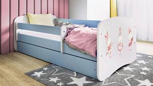 POSTEĽ PRE DETI A MLÁDEŽ 80/160 cm, modrá, biela MID.YOU - Detské izby, Online Only
