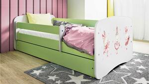 POSTEĽ PRE DETI A MLÁDEŽ 80/160 cm, zelená, biela MID.YOU - Detské izby, Online Only