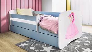 POSTEĽ PRE DETI A MLÁDEŽ 80/160 cm, modrá, biela MID.YOU - Detské izby, Online Only