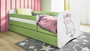POSTEĽ PRE DETI A MLÁDEŽ 80/160 cm, zelená, biela MID.YOU - Detské izby, Online Only