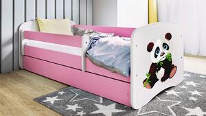 POSTEĽ PRE DETI A MLÁDEŽ 80/160 cm, biela, pink MID.YOU - Detské izby, Online Only