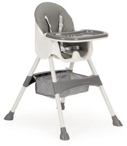 ECOTOYS Detská jedálenská stolička 2v1 Grey