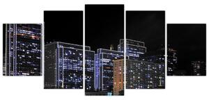 Obraz nočného mesta (Obraz 150x70cm)