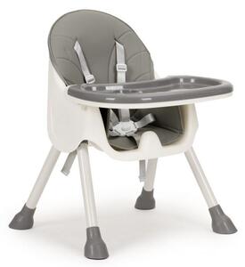 ECOTOYS Detská jedálenská stolička 2v1 Grey