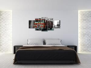 Hasičské auto - obraz (Obraz 150x70cm)