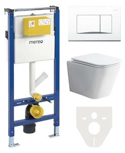 Mereo, WC komplet pre sádrokartón s príslušenstvom, MER-MM02SETRB