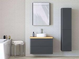 Mereo, Siena, kúpeľňová skrinka 155 cm vysoká, L/P, biela , antracit , čierna , multicolor - RAL lesk/mat, MER-CN434LP