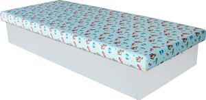 Jednolôžková posteľ (váľanda) 80 cm Edna 2 (s penovým matracom). Vlastná spoľahlivá doprava až k Vám domov. 1041502