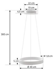 Arcchio Answin LED závesné svietidlo 26,4 W biela