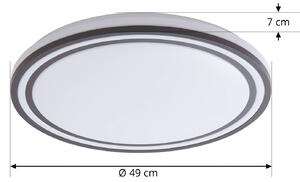 Lindby Smart LED stropné svietidlo Arvada, RGBIC, výška 7 cm, Tuya