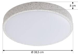 Lindby Smart LED stropné svietidlo Elmor Tuya Ø39cm svetlo šedá Tuya