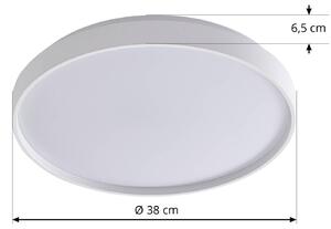 Lindby Smart LED stropné svietidlo Mirren, biele, kov, CCT, Tuya