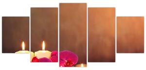 Obraz sviečky (Obraz 150x70cm)