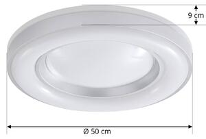 Lindby Aaesha LED svetlo biela/strieborná Ø 50,5cm