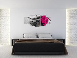 Ruže fialová - obraz (Obraz 150x70cm)