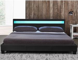 Paris čalúnená posteľ 180 x 200 cm - čierna