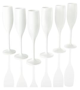 ERNESTO Poháre, 6 kusov (biela, poháre na sekt) (100348857)