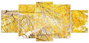 Jesenné lístie - moderný obraz (Obraz 150x70cm)