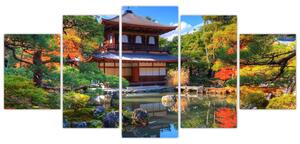 Japonská záhrada - obraz (Obraz 150x70cm)