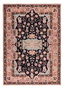 TKANÝ KOBEREC, 120/170 cm ružová, čierna Flair Rugs - Online Only bytové doplnky, Online Only