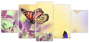 Motýle - obraz (Obraz 150x70cm)