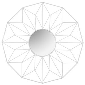 Dekorstudio Moderné geometrické zrkadlo biele - 58cm