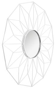 Dekorstudio Moderné geometrické zrkadlo biele - 58cm