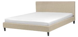 Panelová posteľ EU super king size 180x200 cm s roštom béžová čalúnená súčasný dizajn