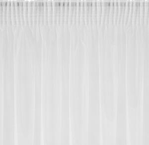 EUROFIRANY Polopriehľadný záves 350 cm x 250 cm biela 100 % polyester