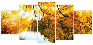 Jesenná krajina - obraz (Obraz 150x70cm)