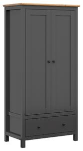 ŠATNÍKOVÁ SKRIŇA, grafitová, dub artisan, 101/203/57 cm - Skrine, Online Only