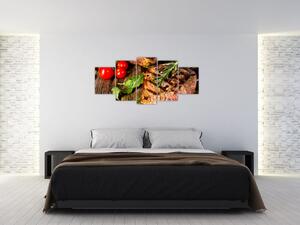 Mäso na gril - obraz (Obraz 150x70cm)
