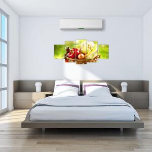 Kôš so zeleninou - obraz (Obraz 150x70cm)