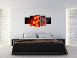 Obraz abstraktného ohňa (Obraz 150x70cm)