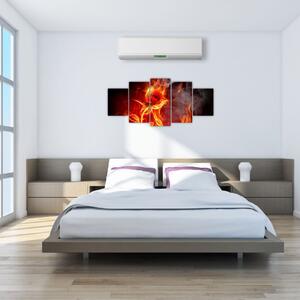Obraz abstraktného ohňa (Obraz 150x70cm)