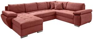 SEDACIA SÚPRAVA, textil, koralová Livetastic - Sedačky, Online Only